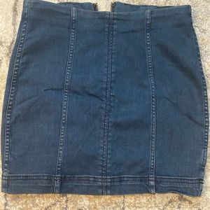 Free People Modern Femme Denim Mini Skirt